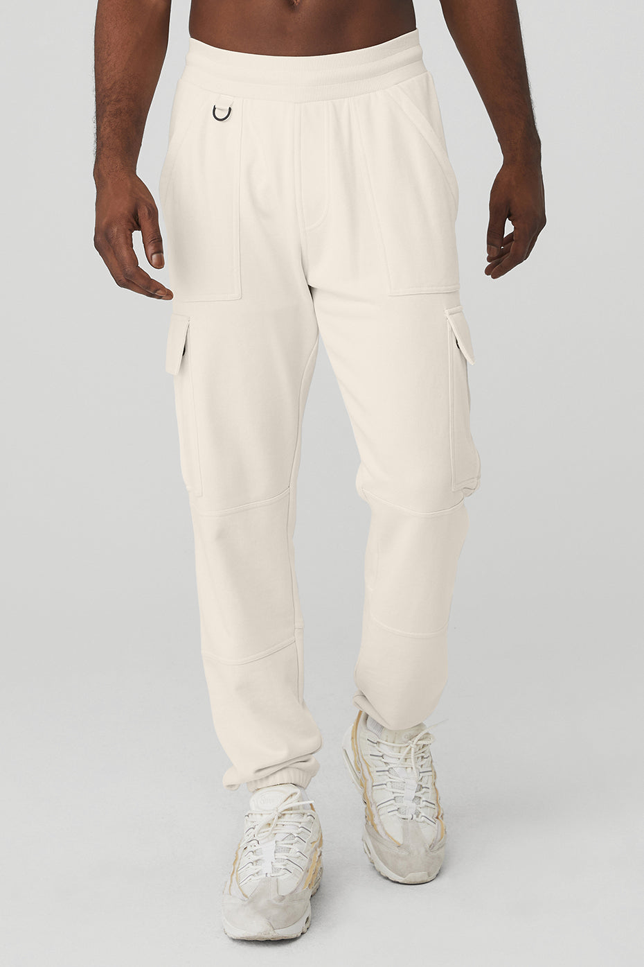 Beige Men's Alo Yoga Highline Cargo Sweatpants | YBU-642031