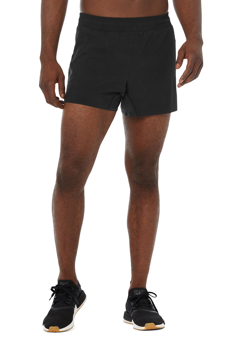 Black Men's Alo Yoga 5" Adapt Running Shorts | ZKR-632514
