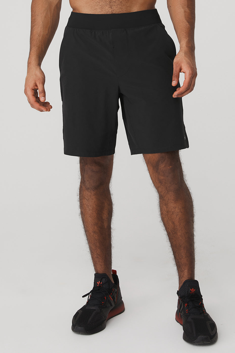 Black Men's Alo Yoga 9" Repetition Shorts | LHS-240981