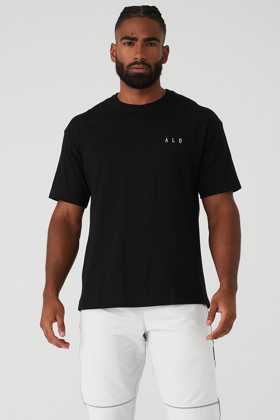 Black Men's Alo Yoga Alo Maison Short Sleeve | EZV-352974