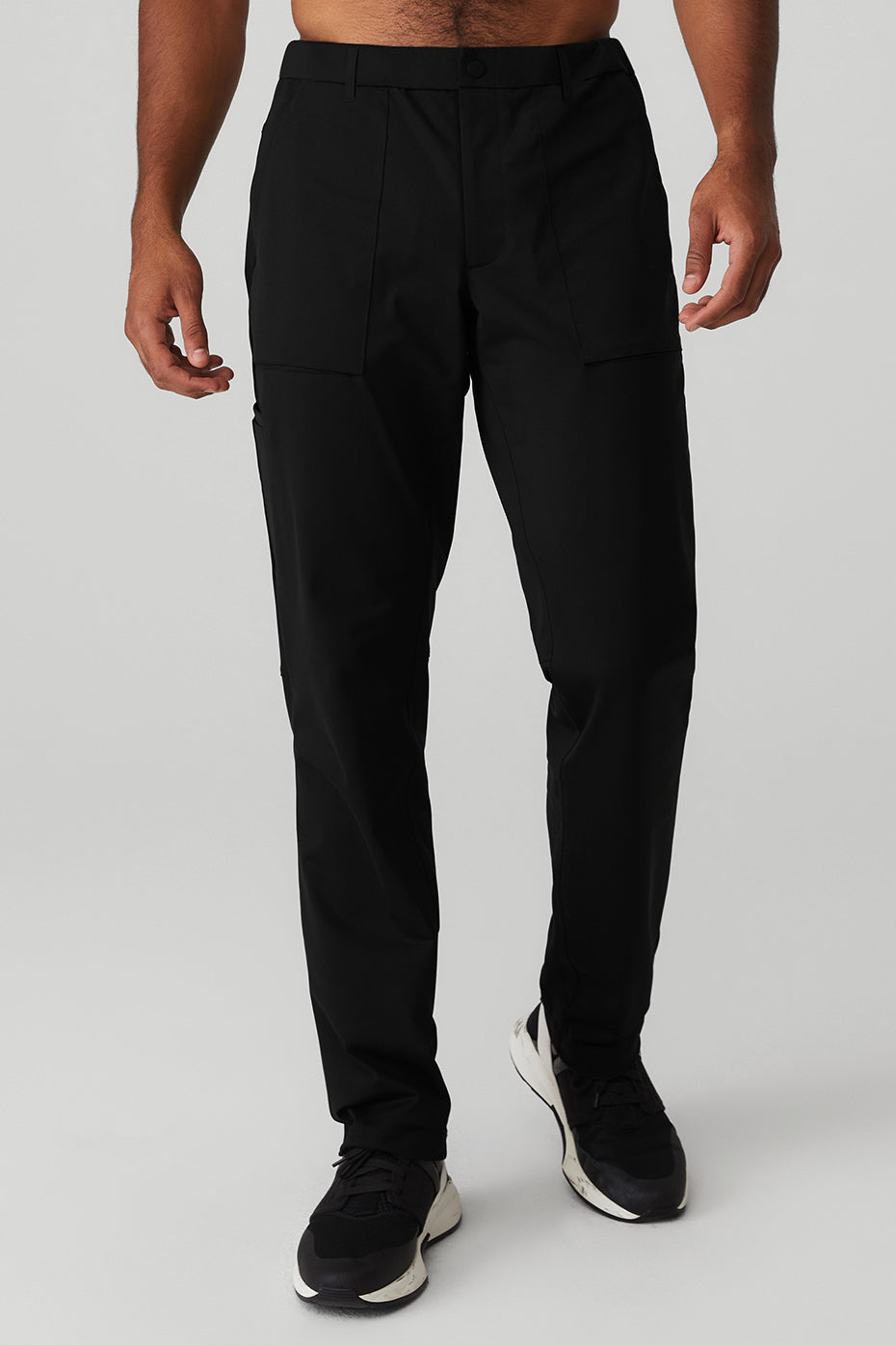Black Men's Alo Yoga Block Pants | OBH-864957