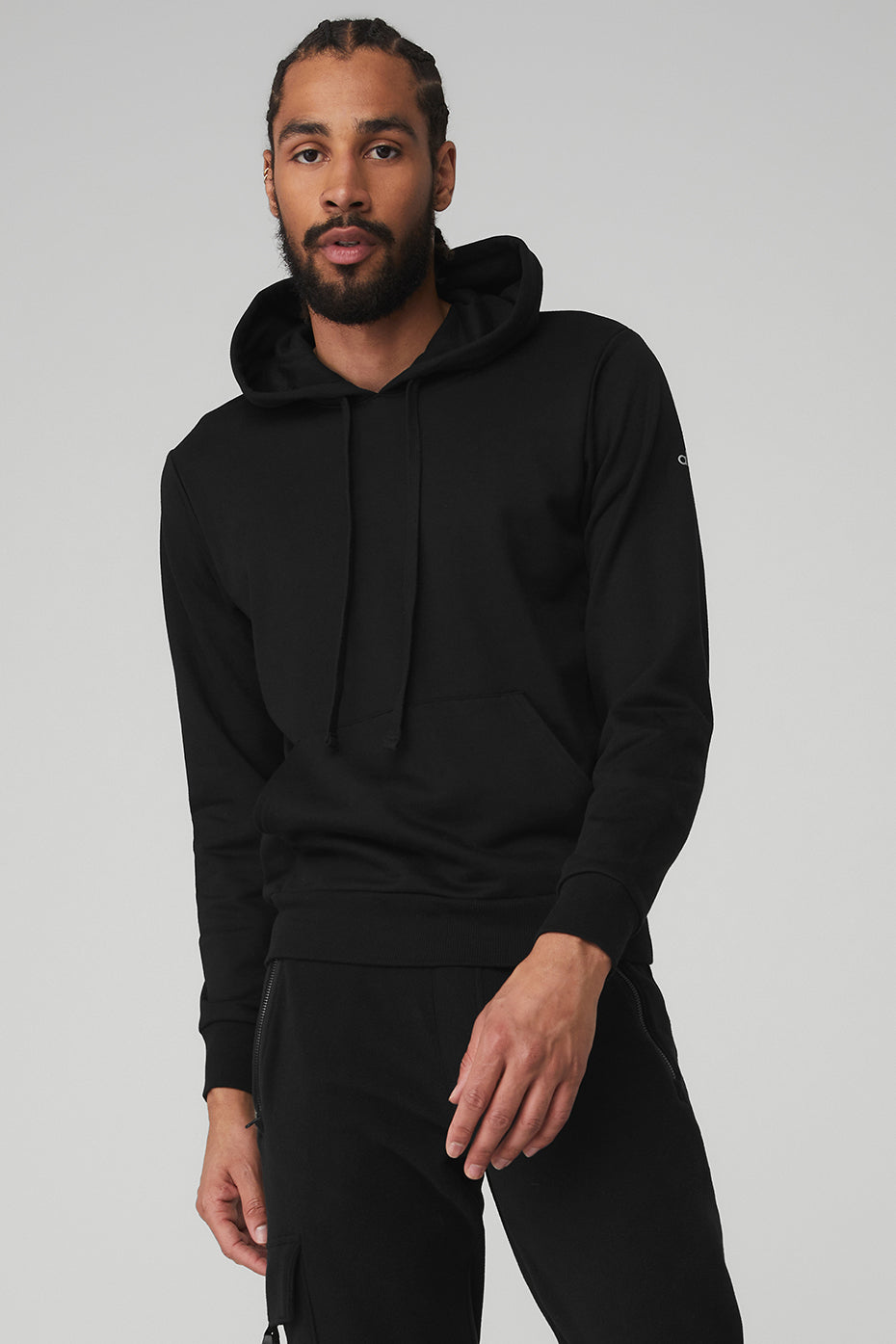 Black Men's Alo Yoga Caliber Hoodie | SPU-569024