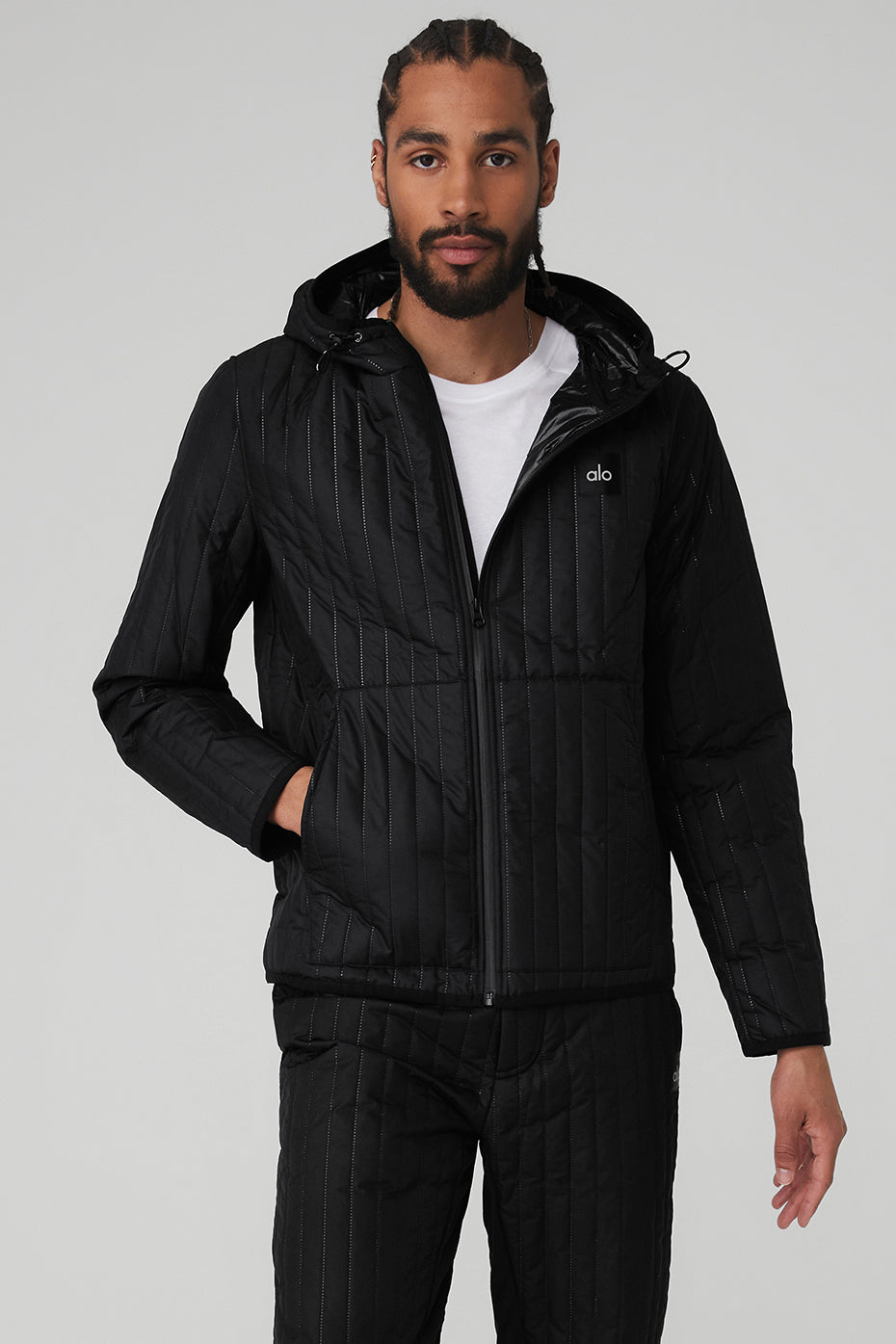 Black Men's Alo Yoga Future Jackets | LNQ-281397