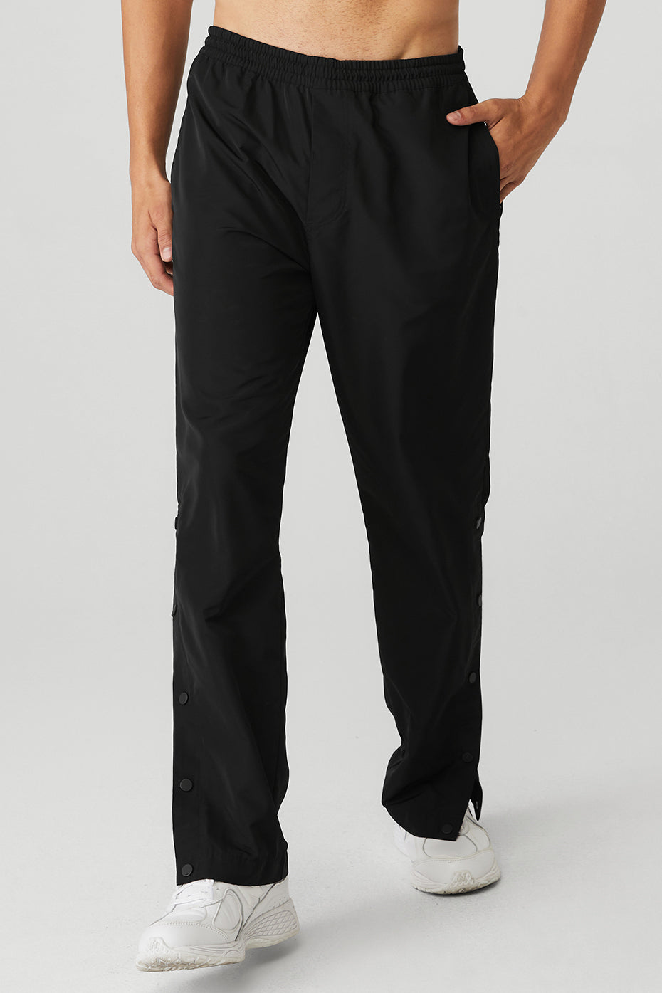 Black Men's Alo Yoga Legend Snap Pants | MHY-012679
