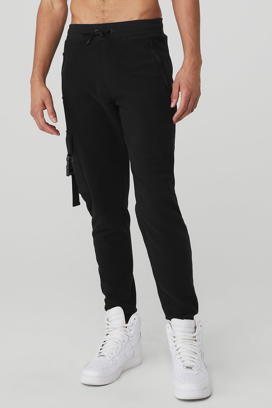 Black Men's Alo Yoga Streetside Sweatpants | ZNM-423697