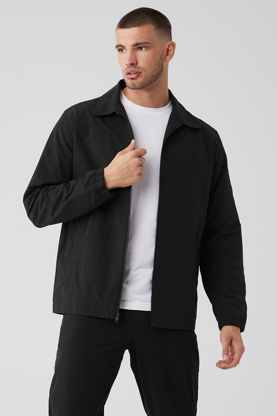 Black Men's Alo Yoga Torrent Overshirt Jackets | AYP-154823