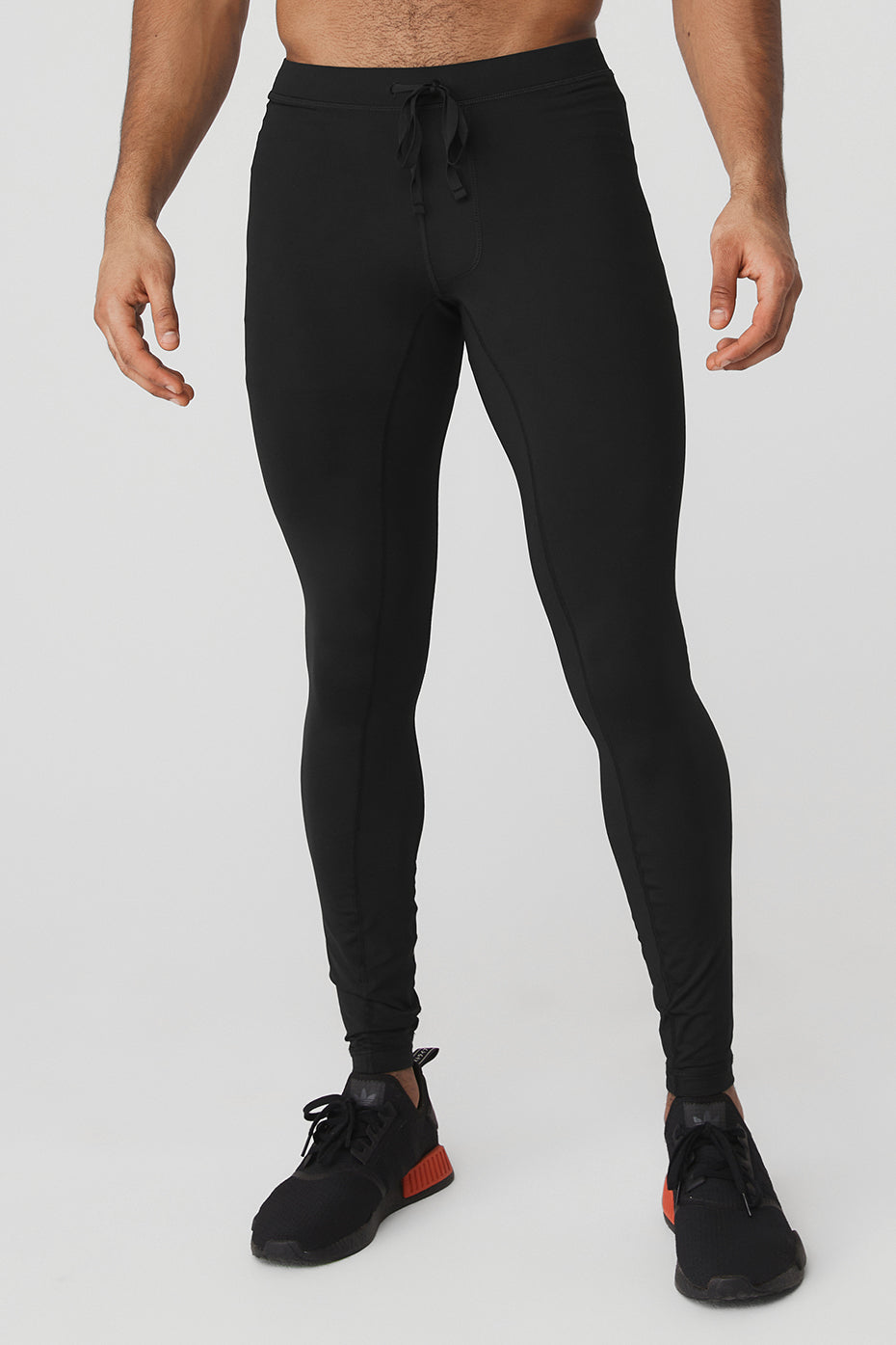 Black Men's Alo Yoga Warrior Compression Pants | SQI-230568
