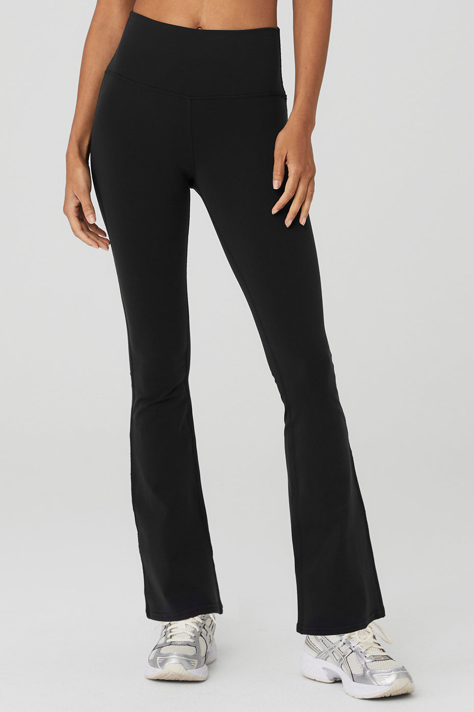 Black Women's Alo Yoga Airbrush High-Waist 7/8 Bootcut Leggings | IMX-719260