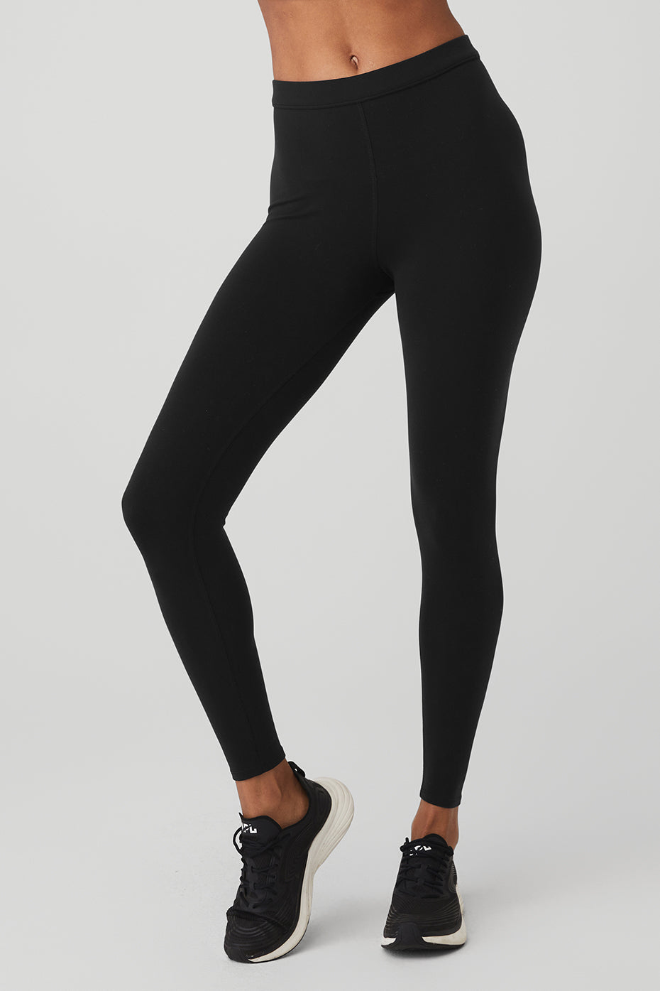 Black Women's Alo Yoga Airbrush Hot Shot Leggings | HCN-619072