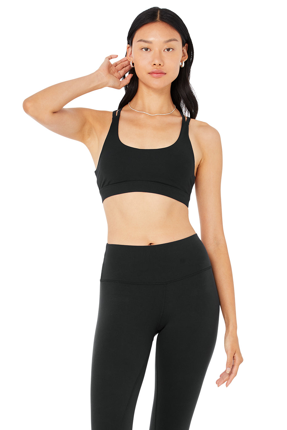 Black Women's Alo Yoga Airbrush Suspension Bras | JKN-501324
