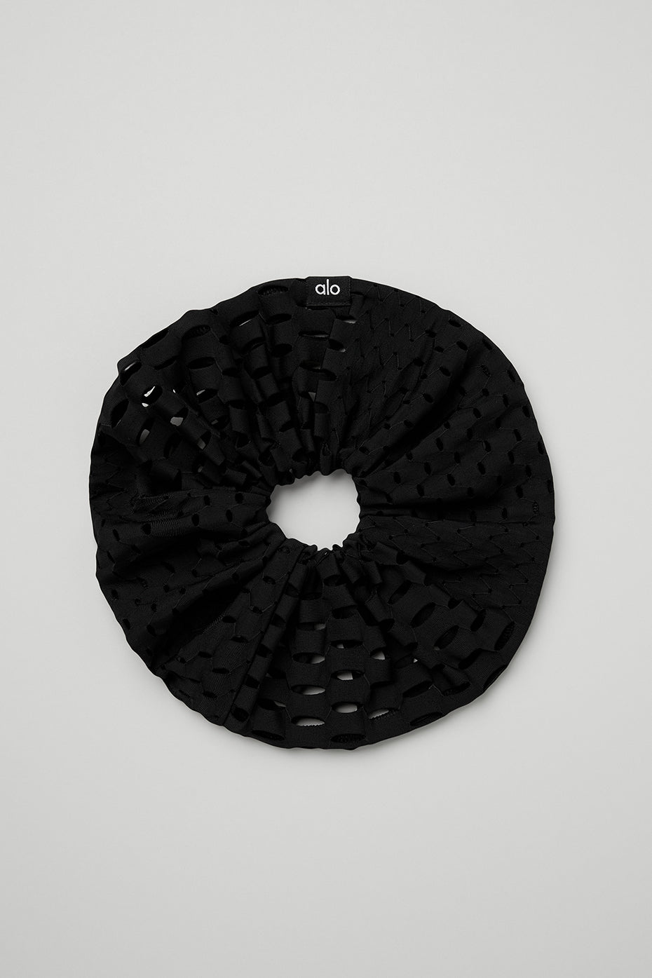Black Women's Alo Yoga Mesh Haute Summer Scrunchie Hair Accessories | SVG-527190