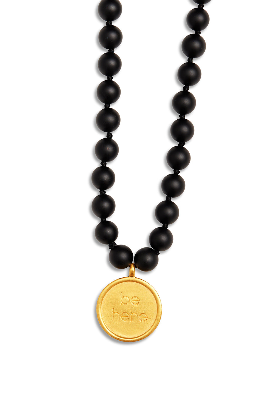 Black Women's Alo Yoga Onyx Mala Necklace Jewelry | EKJ-021798