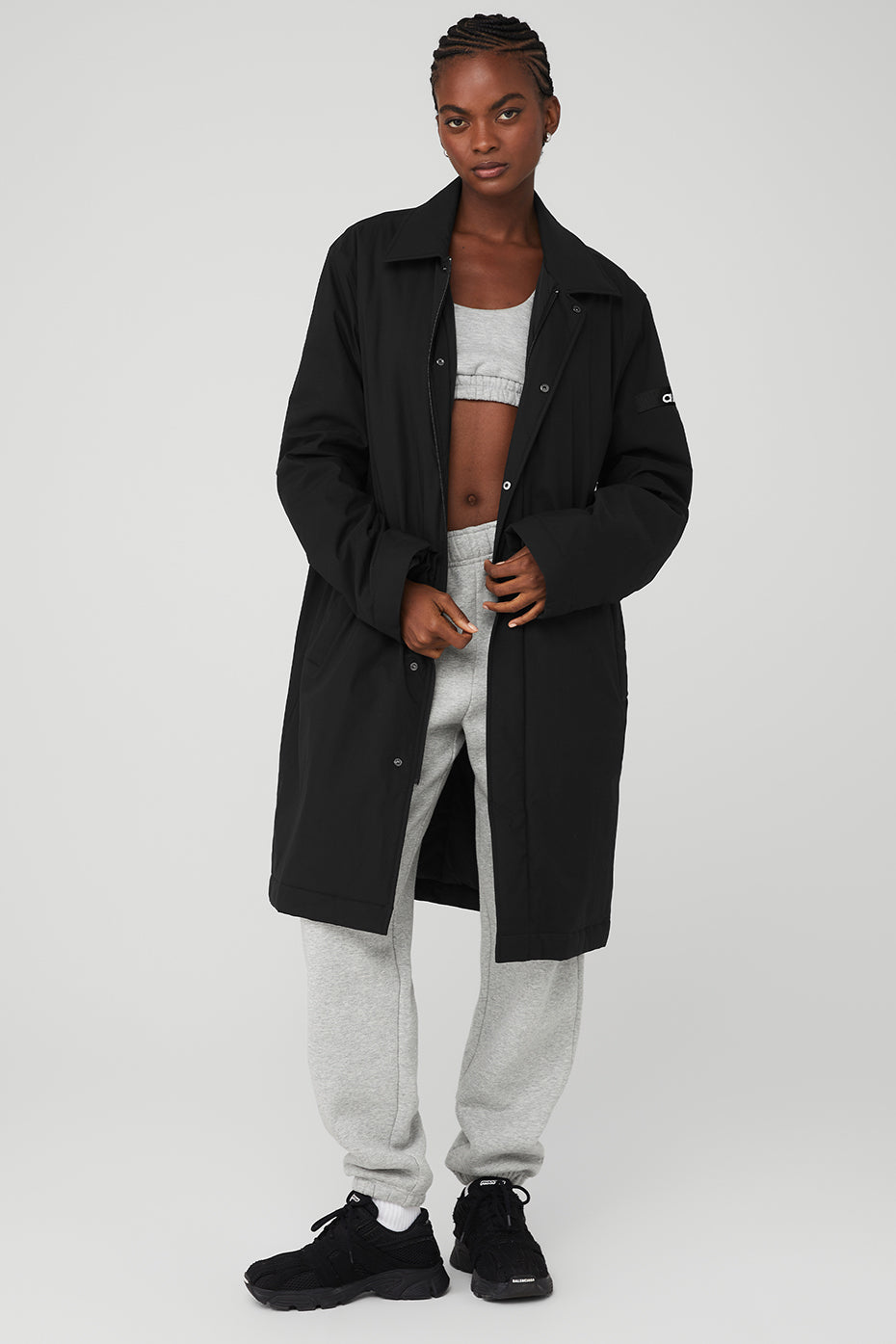 Black Women's Alo Yoga Signature Coats | UWQ-305749