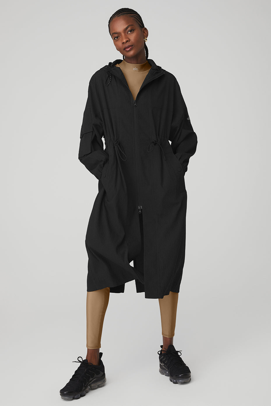 Black Women's Alo Yoga Summer Nights Lightweight Coats | EYC-841207