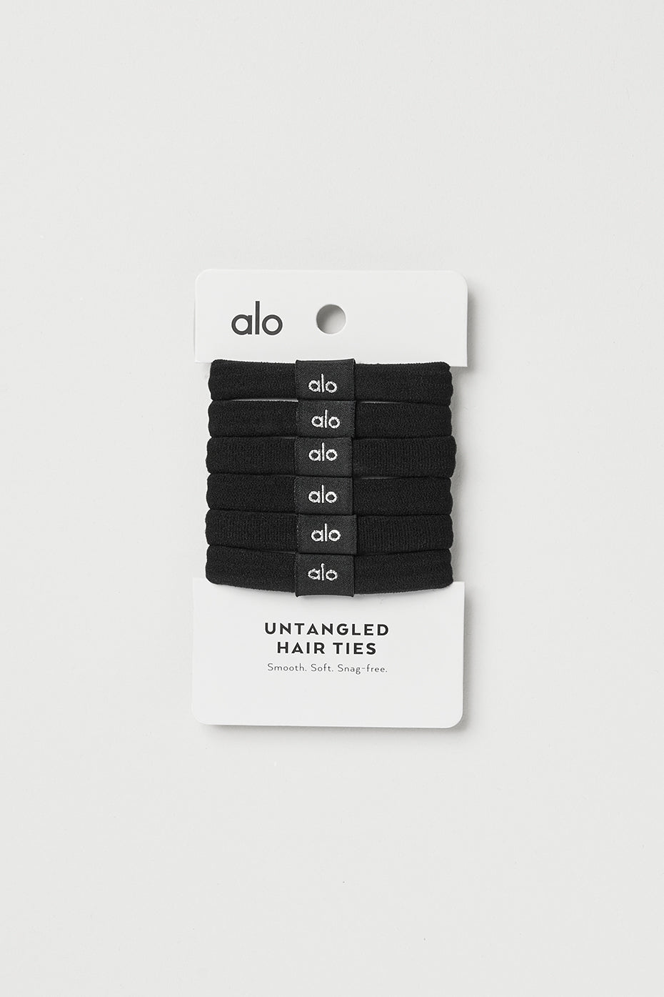 Black Women's Alo Yoga Untangled HAirTie 6-Pack Hair Accessories | XVT-174968