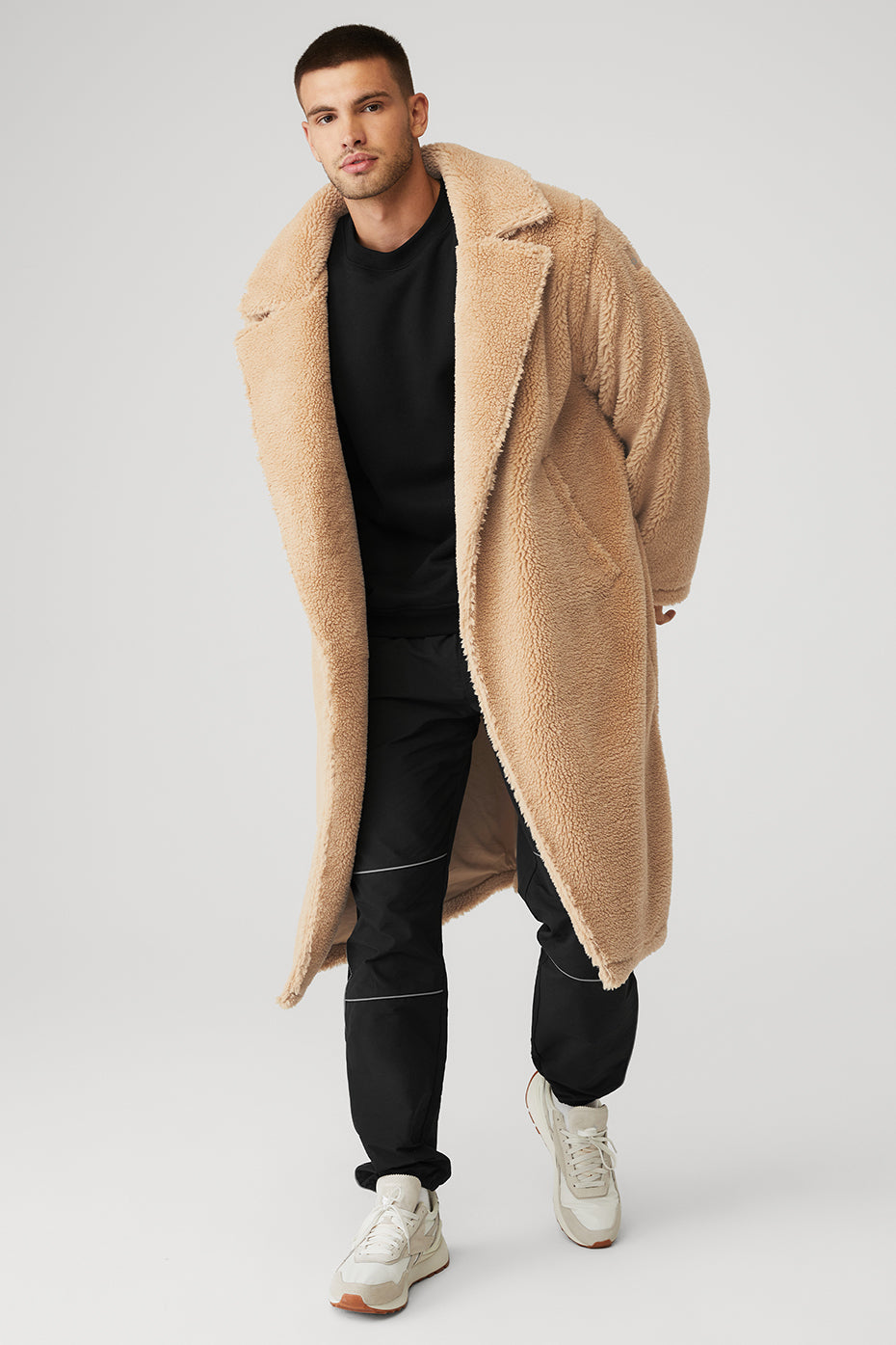 Brown Men's Alo Yoga Oversized Sherpa Trench Coats | PTC-647853