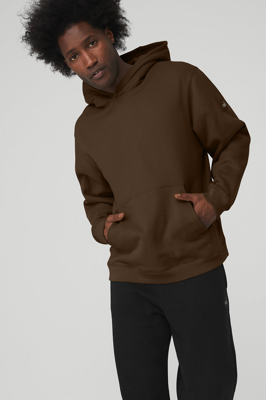 Chocolate Men's Alo Yoga Renown Heavy Weight Hoodie | UNH-924618
