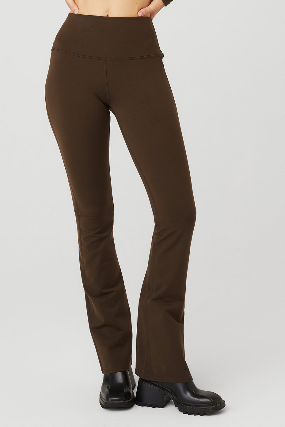 Chocolate Women's Alo Yoga Airbrush High-Waist Bootcut Leggings | BFJ-769024