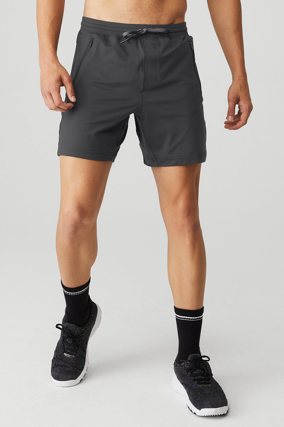 Dark Grey Men's Alo Yoga Conquer Reform Shorts | KGS-019376