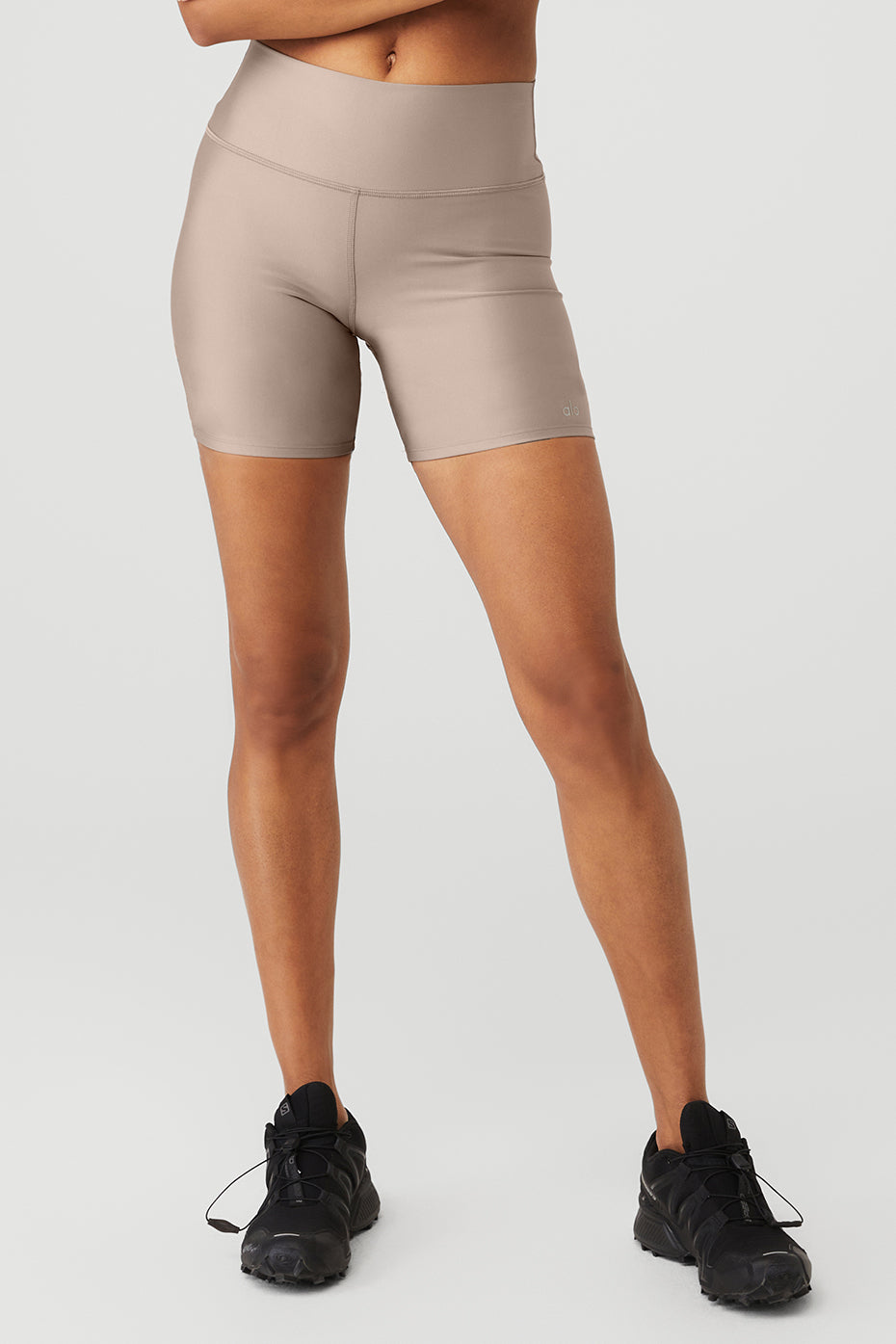 Grey Brown Women's Alo Yoga 5" Airlift Energy Shorts | WBG-605278
