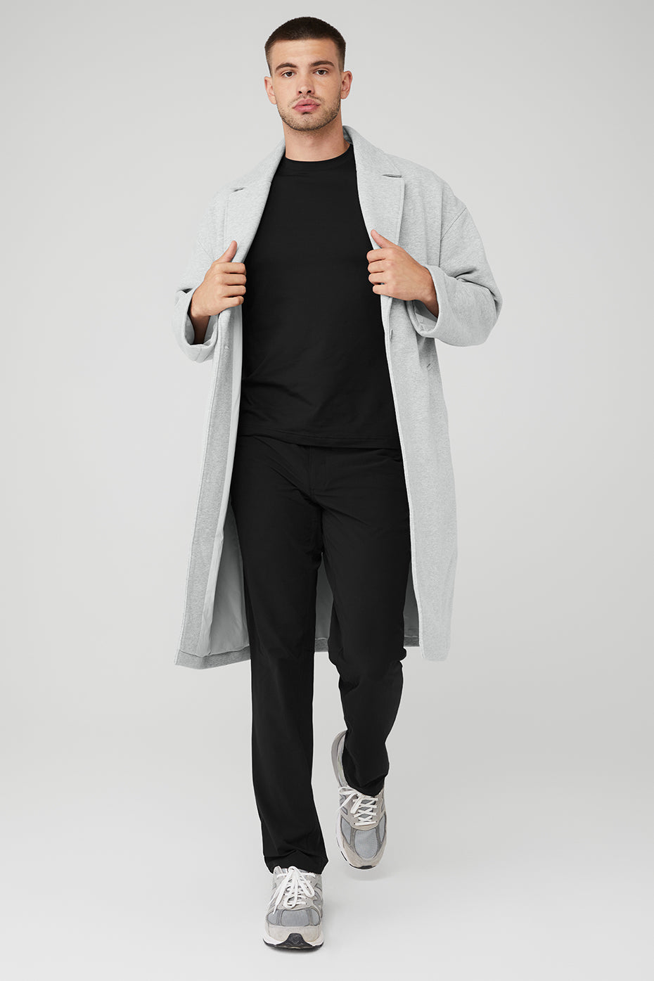 Grey Men's Alo Yoga VIP Blazer Trench Coats | NHP-079621