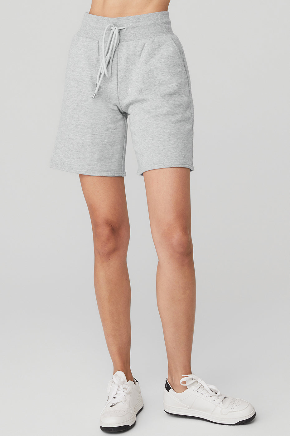 Grey Women's Alo Yoga High-Waist Easy Sweat Shorts | MFU-438251