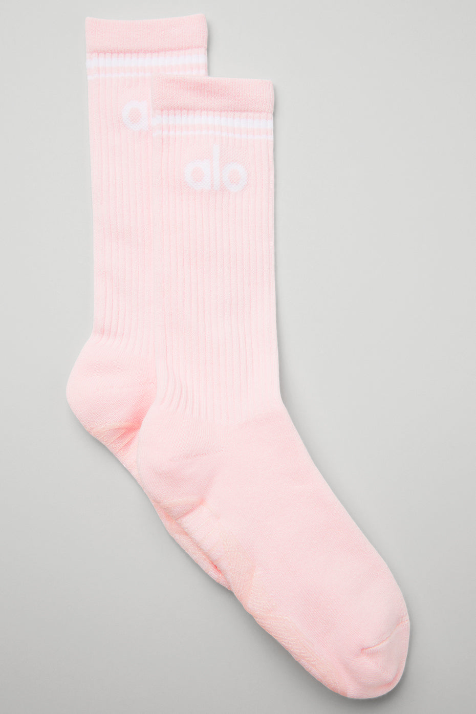 Pink / White Women's Alo Yoga Throwback Barre Socks | MDF-628405