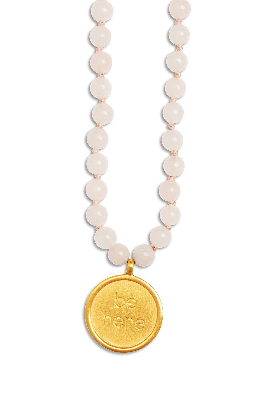 Pink Women's Alo Yoga Quartz Mala Necklace Jewelry | FBT-137045