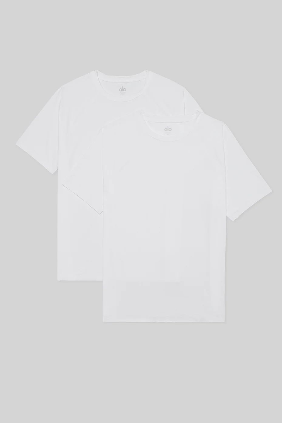 White Men's Alo Yoga Idol Performance Tee (2 Pack) Short Sleeve | FQI-450213