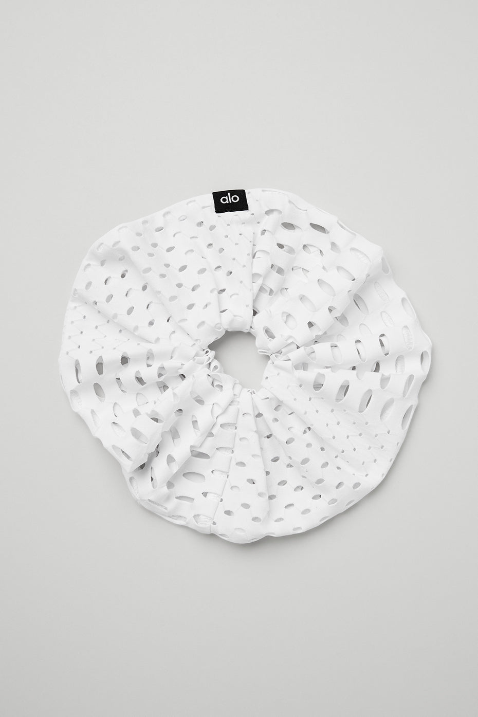 White Women's Alo Yoga Mesh Haute Summer Scrunchie Hair Accessories | HBL-907281